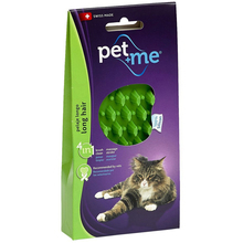 Pet+Me Silicon Brush Green - szczotka, zgrzebło silikonowe do pielęgnacji kotów długowłosych