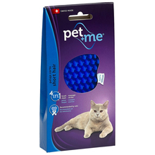 Pet+Me Silicon Brush Blue - szczotka, zgrzebło silikonowe do pielęgnacji kotów krótkowłosych