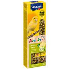VITAKRAFT - Kräcker - kolby ziarnowe z kiwi dla kanarków, 2 x 54g