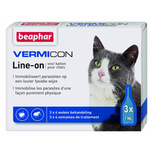 Beaphar VERMICON CAT - Preparat na ektopasożyty dla kotów/kociąt, 3x1mm