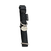 Zolux Mac Leather- obroża dla psa grawerowana w łapki, kolor czarny