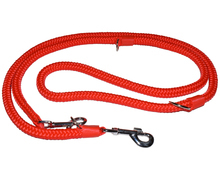 Champion - smycz z liny regulowana, długość 2,4 m, kolor czerwony