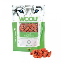 WOOLF LAMB CHUNKIES - przysmak dla psów z jagnięciną w 100% naturalny, 100g