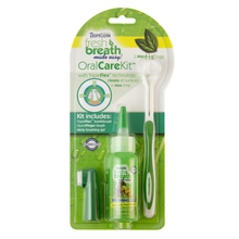 TROPICLEAN - Oral Care Kit M/L - Zestaw ze szczoteczką do czyszczenia zębów