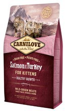 CARNILOVE CAT SALMON & TURKEY FOR KITTENS - łosoś i indyk - pełnoporcjowa karma sucha dla kociąt, 400g, 2kg lub 6kg