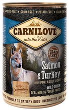 CARNILOVE WILD WET SALMON & TURKEY FOR ADULT DOGS - indyk i łosoś - Mokra karma dla dorosłych psów, 400g