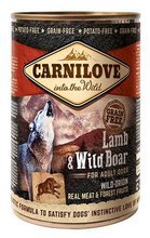 CARNILOVE WILD WET LAMB & WILD BOAR FOR ADULT DOGS - jagnięcina i dzik - Mokra karma dla dorosłych psów, 400g