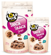 Lolo Pets - Snick Snack Drops - Dropsy dla psa czekoladowe 75g lub 200g