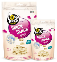 Lolo Pets - Snick Snack Drops - Dropsy dla psa mleczne 75g lub 200g