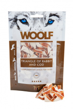 Woolf Triangle of Rabbit and Cod - przysmak dla psa, trójkąciki z królika i dorsza, 100g