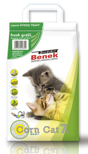 CERTECH Super Benek CORN Świeża Trawa - Żwirek dla kota o zapachu świeżo skoszonej trawy, 7 L