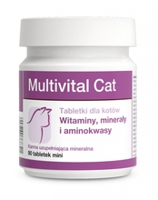 DOLFOS - Multivital Cat - Tabletki dla kotów mineralno-witaminowo-aminokwasowe, 90 tabletek