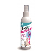 SANILOVE HOME CLEANING ODOUR REMOVER FOR TRAYS - ANTIAMMONIA - Spray do usuwania nieprzyjemnych zapachów z kuwet lub klatek, 125ml