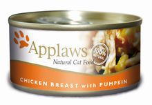 APPLAWS - Mokra karma dla kotów, pierś z kurczaka z dynią
