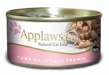 APPLAWS - Mokra karma dla kotów, filet z tuńczyka z krewetkami