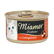 MIAMOR PASTETE - wątróbka drobiowa karma mokra dla kota puszka 85g