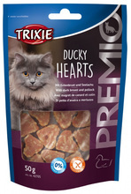 TRIXIE PREMIO Ducky Hearts - Przysmaki dla kota z kaczką i mintajem, 50g