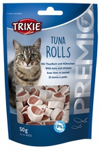 TRIXIE PREMIO Tuna Rolls - Przysmaki dla kota z tuńczykiem i kurczakiem, 50g
