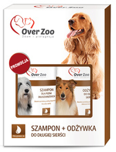 OVER ZOO - Zestaw dla psów długowłosych - Szampon 250ml + Odżywka 240ml