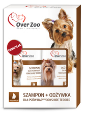 OVER ZOO - Zestaw dla psów rasy Yorkshire Terrier - Szampon 250ml + Odżywka 240ml