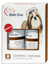 OVER ZOO - Zestaw dla psów rasy Shih Tzu - Szampon 250ml + Odżywka 250ml