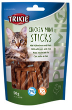 TRIXIE PREMIO Chicken Mini Sticks  - przysmak dla kota z kurczakiem i ryżem, 50g