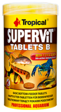 TROPICAL SUPERVIT TABLETS B - wieloskładnikowe, tonące tabletki z beta-glukanem