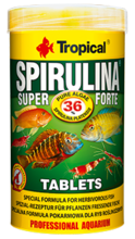 TROPICAL SUPER SPIRULINA FORTE TABLETS - roślinny pokarm w formie samoprzylepnych tabletek z wysoką zawartością spiruliny