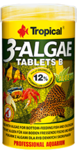 TROPICAL 3-ALGAE TABLETS B - Pokarm z algami dla ryb i skorupiaków