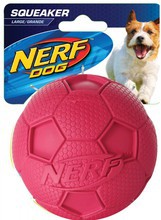 NERF - Dog Squeak Soccer Ball - Piłka  footbolowa - zabawka dla psa
