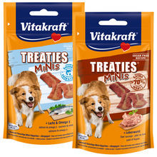 VITAKRAFT - TREATIES MINI - pieczone mięsne paszteciki, przysmak dla psa, 48g