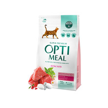 OPTI MEAL - Sucha karma z cielęciną dla kotów