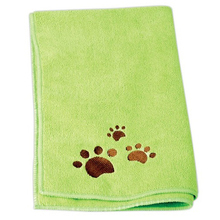 CHADOG - ręcznik z mikrofibry do kąpieli psów, 60 cm x 100 cm, zielony