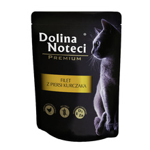 DOLINA NOTECI Premium filet z piersi kurczaka - karma dla dorosłych kotów 85g