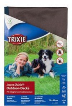 TRIXIE Koc piknikowy Insect Shield - koc odstraszający owady, kolor szarobrązowy