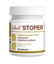 DOLFOS Stoper - tabletki na zaburzenia żołądkowo-jelitowe psów i kotów 30 szt.