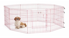 MIDWEST Life Stages Kojec- Zagroda dla psa, różowa, panele 61x61cm, drzwiczki