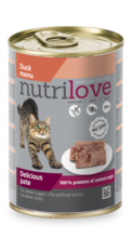 NUTRILOVE danie - mokra pełnoporcjowa karma dla kotów 400g