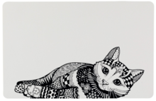 TRIXIE Zentangle Cat - Podkladka pod miski