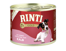 RINTI Gold Cielęcina - mokra karma dla psów dorosłych 185g
