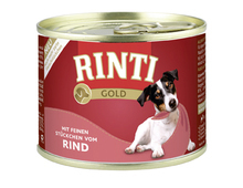 RINTI Gold Wołowina - mokra karma dla psów dorosłych 185g