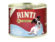 RINTI Gold Serca Drobiowe - mokra karma dla psów dorosłych 185g