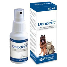 BIOWET - Deodent płyn przeciwko nieprzyjemnym zapachom z jamy ustnej psów i kotów dla psów i kotów - 50 ml