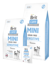 BRIT CARE Mini Grain Free Sensitive - karma dla dorosłych psów ras miniaturowych