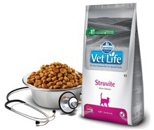 FARMINA Vet Life Struvite dietetyczna karma przeznaczoną dla kotów cierpiących na kamicę struwitową 400g i 2kg