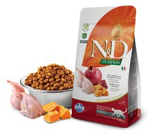 FARMINA N&D Pumpkin and pomegranate, Quail sucha karma dla kota 300g i 1,5kg