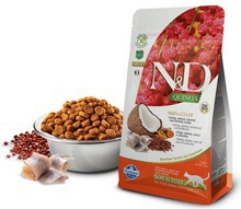 FARMINA N&D Quinoa Skin&Coat Herring sucha karma dla kotów 300g i 1,5kg