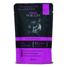 FITMIN For Life Cat Pouch Kitten Chicken saszetka dla kociąt 85g