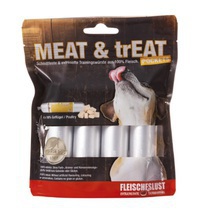 MEATLOVE MEAT & trEAT POULTRY Drób mokra karma dla psów 4x40g