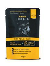 FITMIN For Life Cat Pouch Adult Chicken mokra karma saszetka dla kota 85g